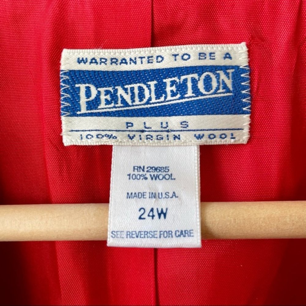 Pendleton Red Blazer - Picture 4 of 11